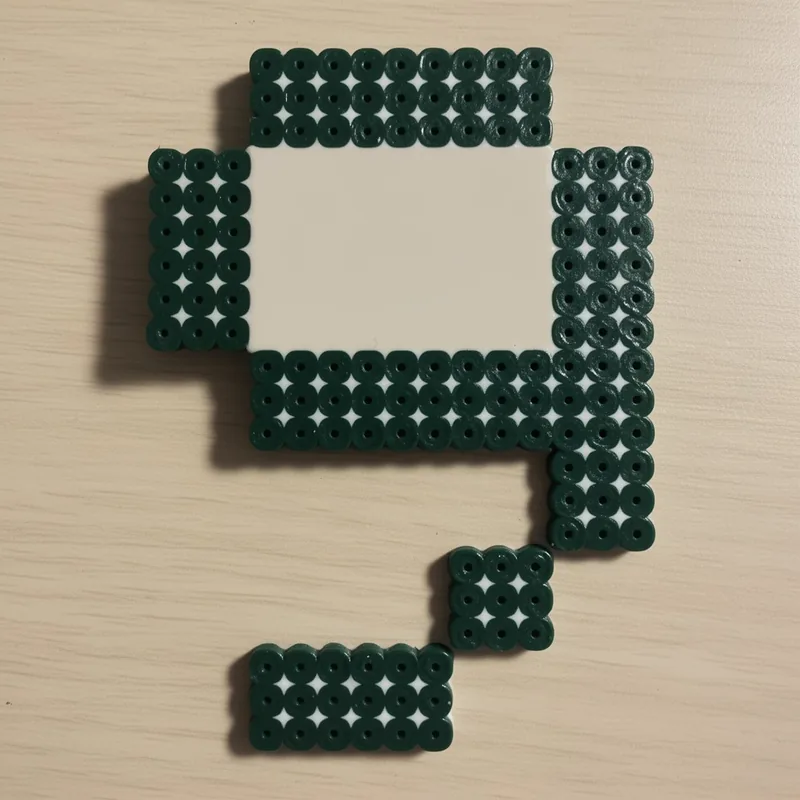 Number 9 beaded in fuse beads, 29x29 pegs